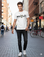 White Printed T-shirt for men